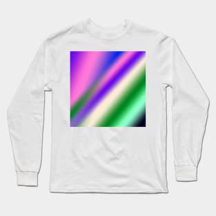 red blue green abstract texture pattern art Long Sleeve T-Shirt